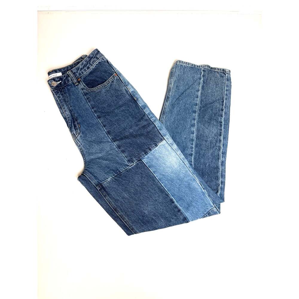 PacSun 90s Boyfriend Jeans Womens 30 Patchwork High Rise Medium Wash Denim